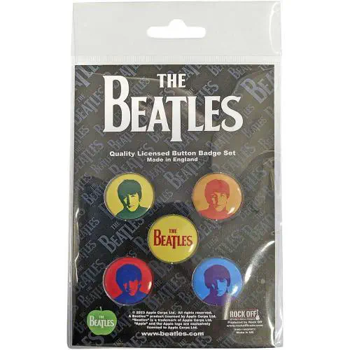BEATLES / ビートルズ / BEATLES J,P,G&R COLOURED BUTTON BADGE PACK