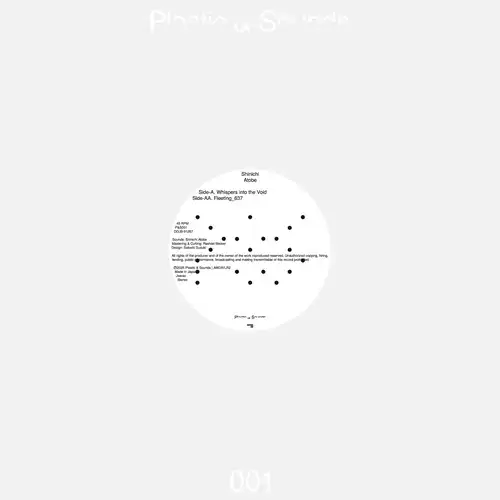 SHINICHI ATOBE / シンイチ・アトベ / A.Whispers into the Void | AA.Fleeting_637 [12INCH]
