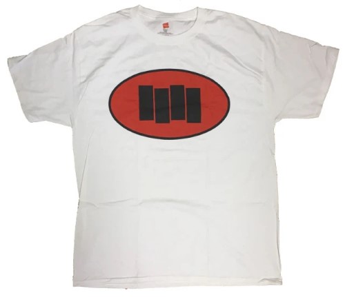 BLACK FLAG / ブラック・フラッグ / L/OVAL BARS T-SHIRT (WHITE)