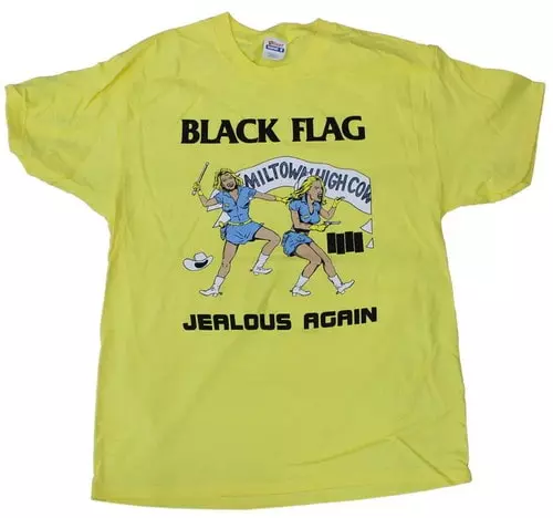 BLACK FLAG / ブラック・フラッグ / L/JEALOUS AGAIN T-SHIRT (YELLOW)