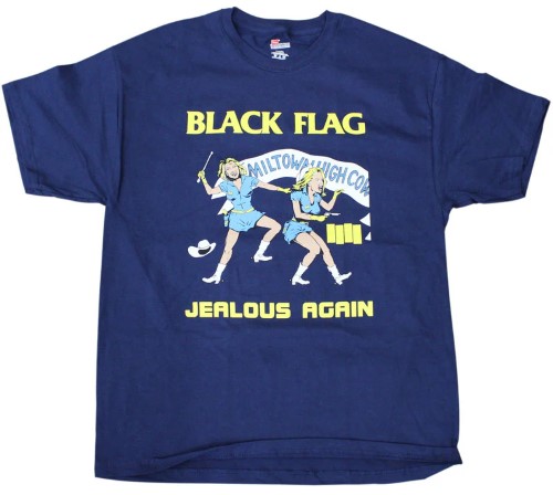 BLACK FLAG / ブラック・フラッグ / M/JEALOUS AGAIN T-SHIRT (NAVY)