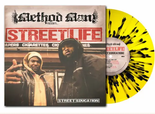 METHOD MAN x STREET LIFE / STREET EDUCATION (LP) (YELLOW & BLACK SPLATTER VINYL)