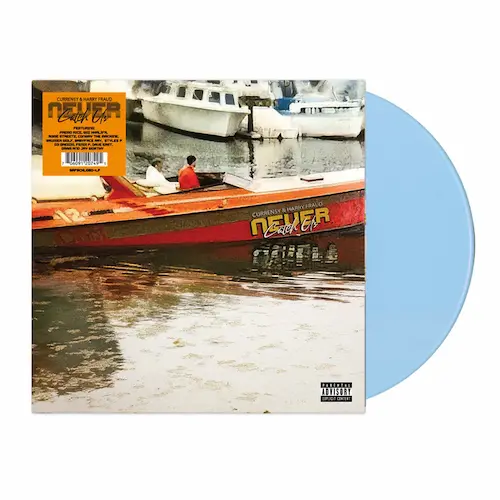 CURREN$Y X HARRY FRAUD / カレンシー X ハリー・フラウド / NEVER CATCH US (LP) (SKY BLUE COLORED VINYL)