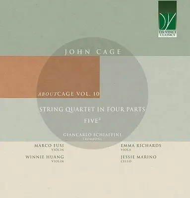 GIANCARLO SCHIAFFINI / ジャンカルロ・スキアッフィーニ / CAGE:STRING QUARTET IN FOUR PARTS - ABOUTCAGE VOL.10 / ABOUTCAGE VOL.10