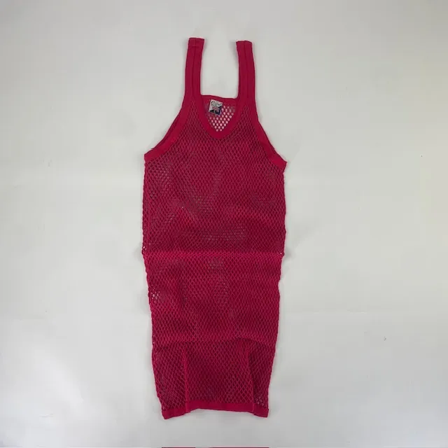 CRYSTAL(網シャツ) / アミシャツ PINK RED　WOMEN　SIZE L