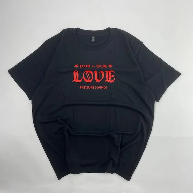 PRESSURE SOUNDS T-SHIRTS / DUB FE DUB (BLACK RED PRINT) T-SHIRT L