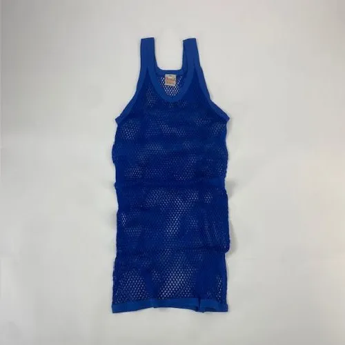 PENDEEN / アミシャツ BLUE SIZE　L