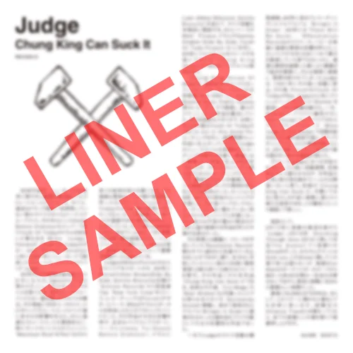 JUDGE / ジャッジ / CHUNG KING CAN SUCK IT / CHUNG KING CAN SUCK IT（帯･ライナー付き）