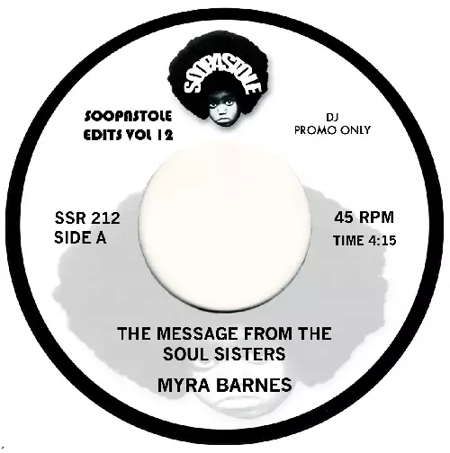 MYRA BARNES / BARBARA GWEN / THE MESSAGE FROM THE SOUL SISTERS / RIGHT ON ( TO THE STREET CALLED LOVE )