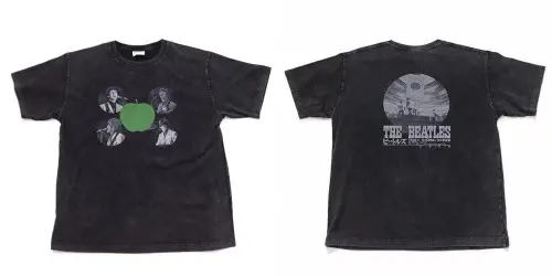 BEATLES / ビートルズ / THE BEATLES 60TH ANNIVERSARY OF ARRIVAL IN JAPAN T-SHIRT (26B-96330 / BLACK / L)