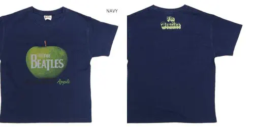 BEATLES / ビートルズ / THE BEATLES ON APPLE T-SHIRT (26B-96342 / NAVY / L)