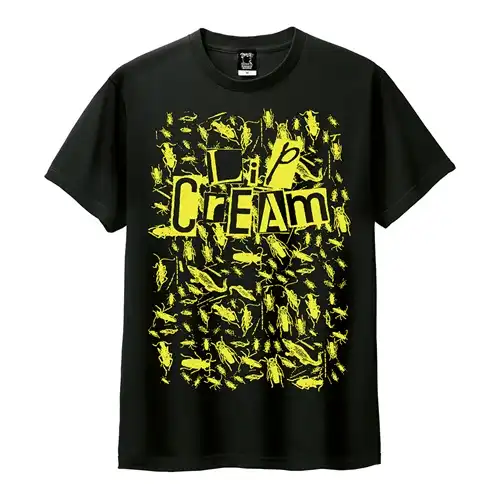 LIP CREAM / M/GOKIBURI T shirt black