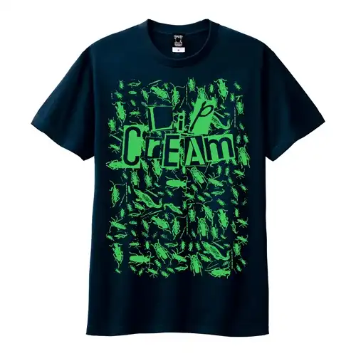 LIP CREAM / M/GOKIBURI T shirt navy