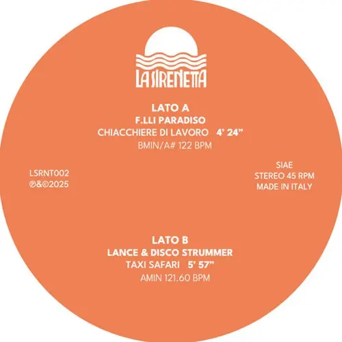 F.LLI PARADISO / LANCE & DISCO STRUMMER / CHIACCHERE DI LAVORO / TAXI SAFARI