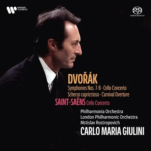 CARLO MARIA GIULINI / カルロ・マリア・ジュリーニ / DVORAK:SYMPHONY NO.7-9/CELLO CONCERTO/S-SAENS:CELLO CONCERTO NO.1