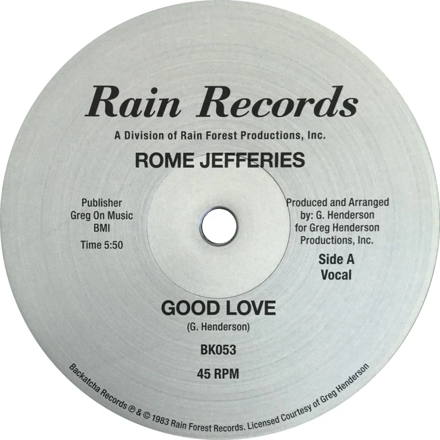 ROME JEFFERIES / GOOD LOVE