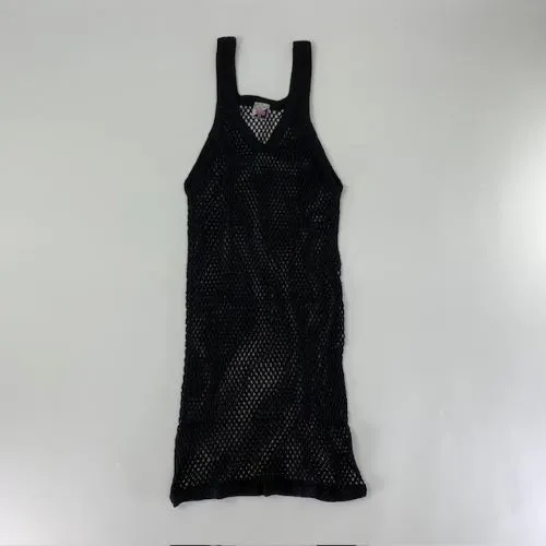CRYSTAL(網シャツ) / アミシャツ BLACK SIZE  XL