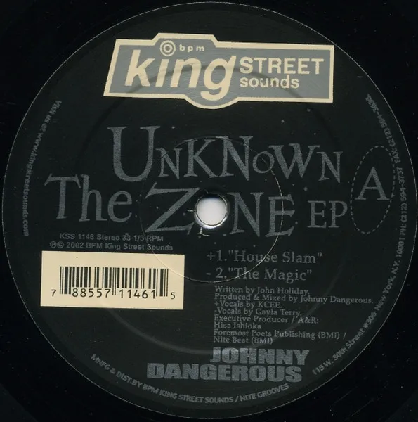 JOHNNY DANGEROUS / UNKNOWN ZONE EP