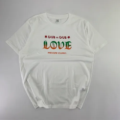 PRESSURE SOUNDS T-SHIRTS / DUB FE DUB (WHITE GRADATION PRINT) T-SHIRT M