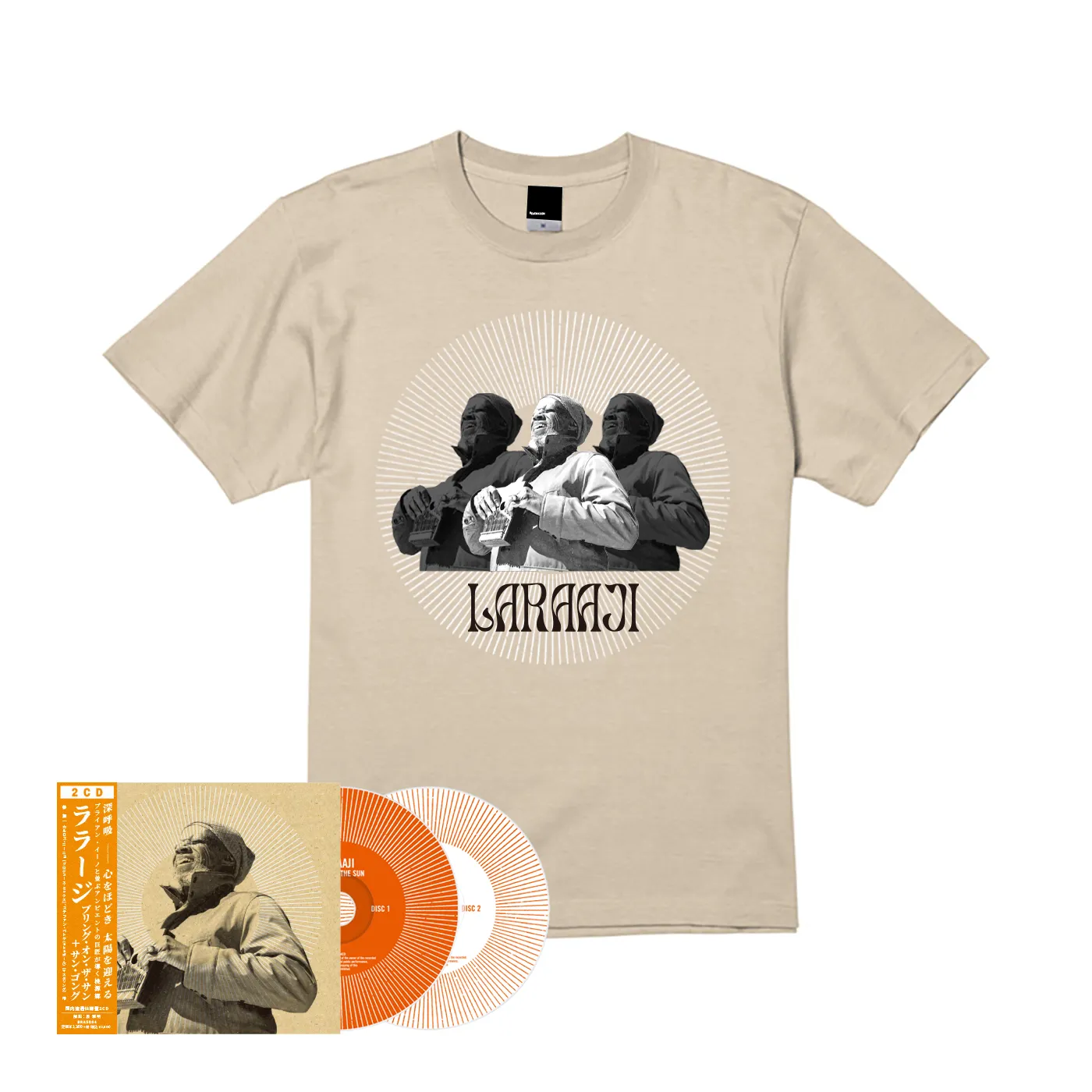 LARAAJI / ララージ / BRING ON THE SUN + SUN GONG (日本語帯付/解説書封入) [2CD] ＋ Tシャツ (M)