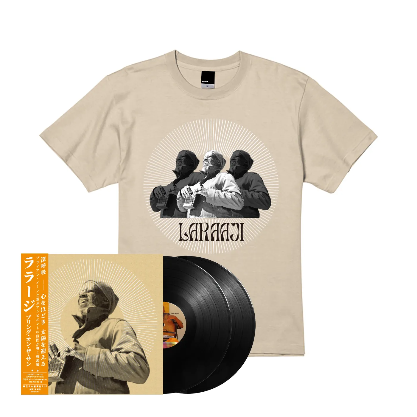LARAAJI / ララージ / BRING ON THE SUN（日本語帯付 / 解説書封入）[2LP] ＋ Tシャツ（S）