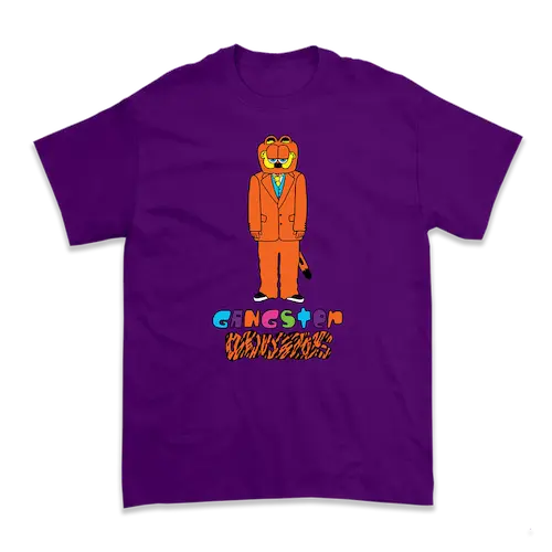 GANGSTER DOODLES + STONES THROW / GANGSTER DOODLES T-SHIRT PURPLE(XL)