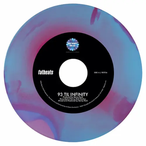 BENNY REID (HIP HOP) / 93 'TIL INFINITY B/W DAY ONE (7") (TRI-COLOR SWIRL VINYL)