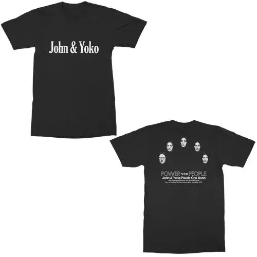 JOHN LENNON / ジョン・レノン / JOHN & YOKO S/S TEE BLACK (XL)