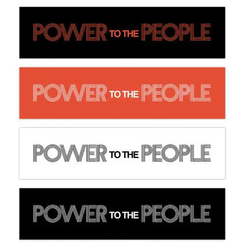 JOHN LENNON / ジョン・レノン / POWER TO THE PEOPLE BUMPER STICKER