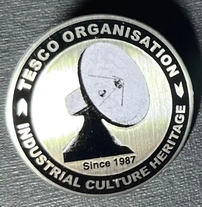 TESCO ORGANISATION / TESCO ORGANISATION INDUSTRIAL CULTURE HERITAGE METAL PIN [FLAT PROTECTIVE VARNISH]