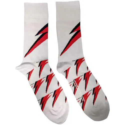 DAVID BOWIE / デヴィッド・ボウイ / UNISEX ANKLE SOCKS: FLASH (WHITE)