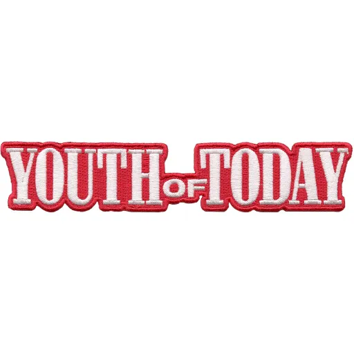 YOUTH OF TODAY / ユース・オブ・トゥデイ / LOGO DIE CUT - EMBROIDERED PATCH