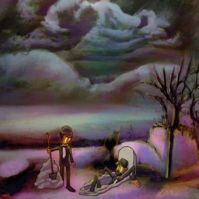 ANKHLEJOHN & LOOK DAMIEN! / THE DEAD DON'T DIE (LP)