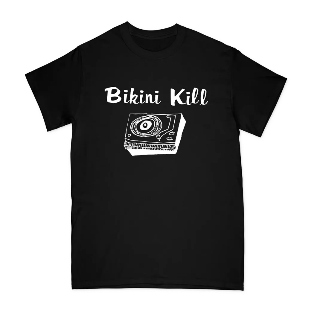BIKINI KILL / ビキニ・キル / M/RECORD PLAYER TEE - BLACK