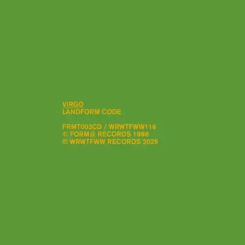VIRGO / LANDFORM CODE (2LP) (LTD EDITION,45RPM CUT,HEAVYWEIGHT SLEEVE,STICKER)