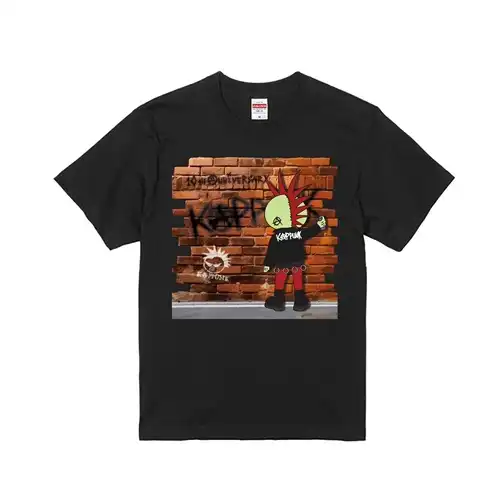 KAPPUNK / L/BLK/背中/COLOR PRINT/2025 T-SHIRT