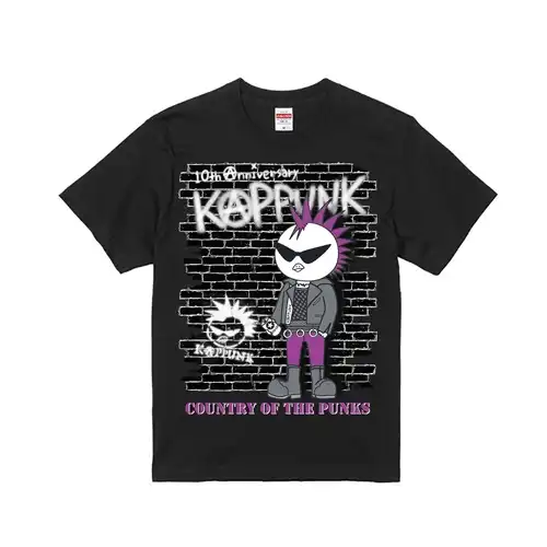 KAPPUNK / L/BLK/PURPLE PRINT/2025 T-SHIRT