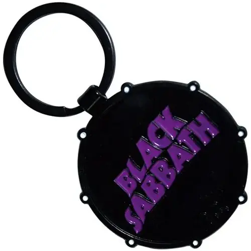 BLACK SABBATH / ブラック・サバス / BLACK SABBATH KEYCHAIN: WAVY LOGO & DAEMON DRUM (DOUBLE SIDED)