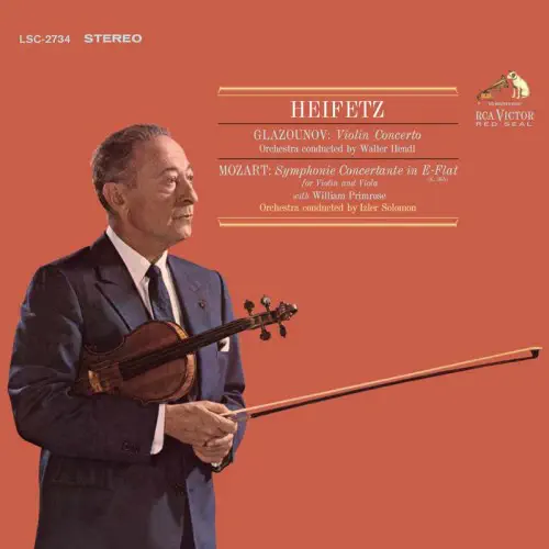 JASCHA HEIFETZ / ヤッシャ・ハイフェッツ / GLAZUNOV:VIOLIN CONCERTO/MOZART (45rpm)