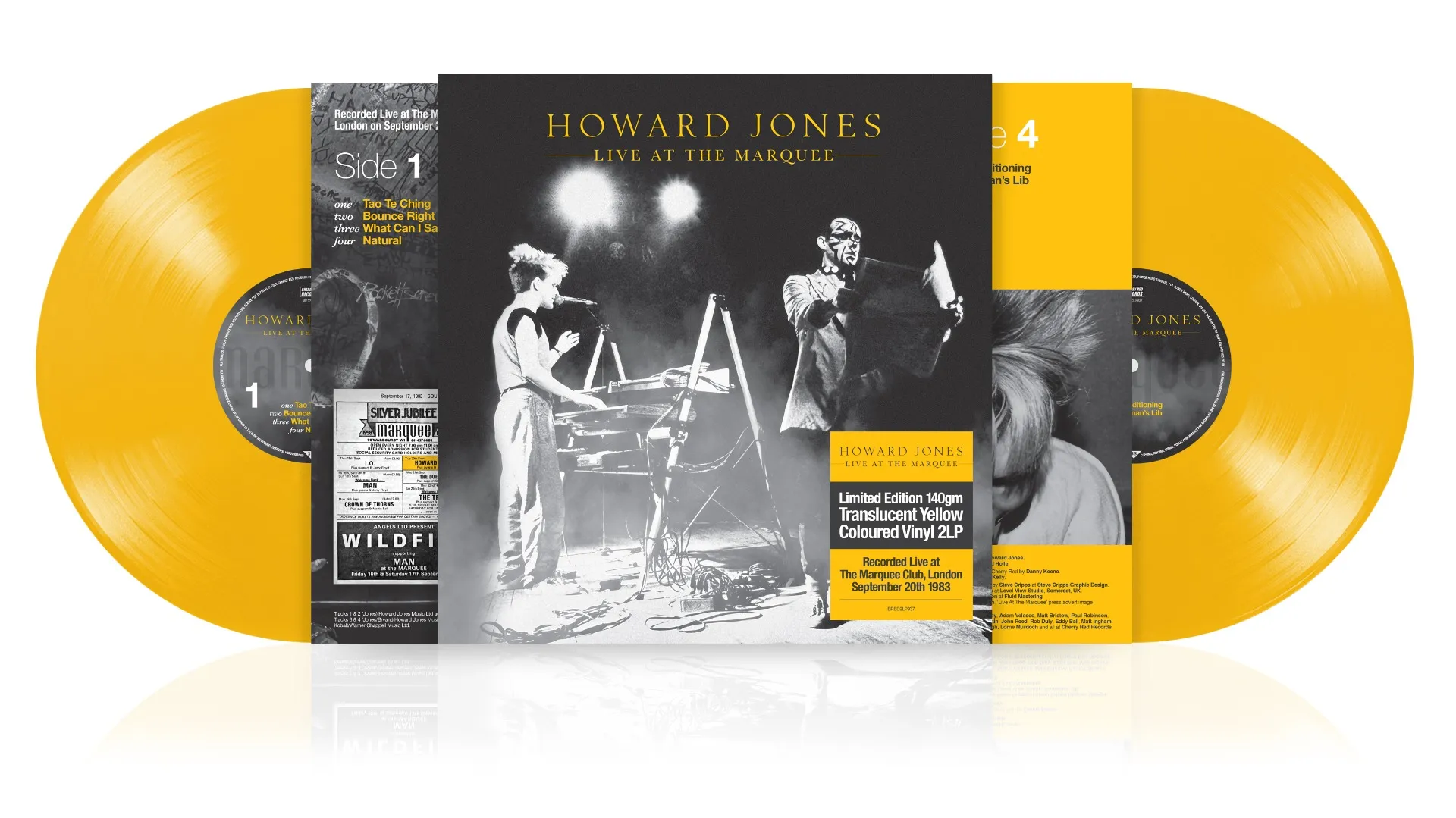 HOWARD JONES / ハワード・ジョーンズ / LIVE AT THE MARQUEE - TRANSPARENT YELLOW 2LP EDITION