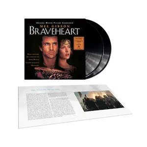 JAMES HORNER / ジェームズ・ホーナー / BRAVEHEART (ORIGINAL MOTION PICTURE SOUNDTRACK - 30TH ANNIVERSARY EDITION) - BLACK VINYL