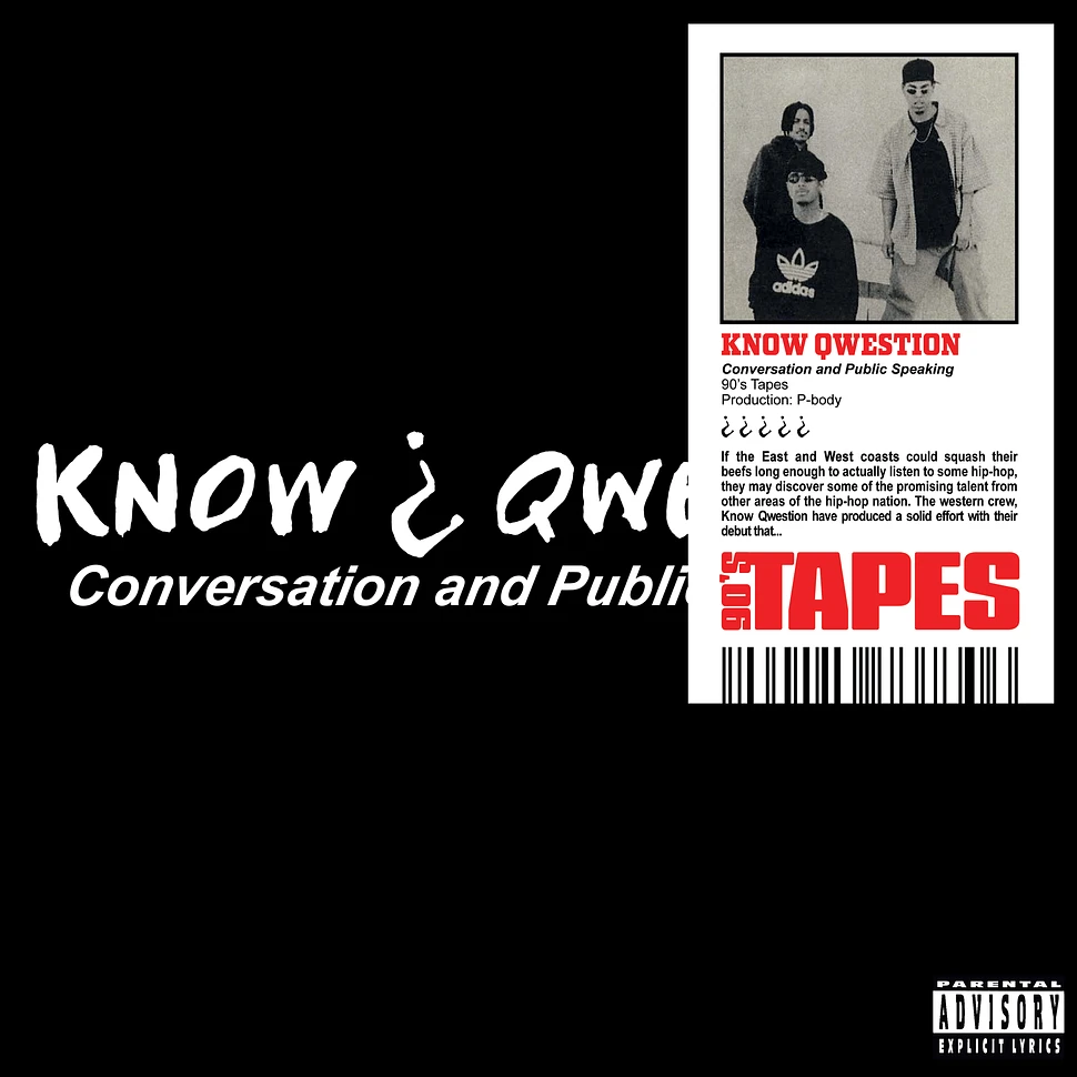 KNOW QWESTION / CONVERSATION AND PUBLIC SPEAKING / ECLIPSE (2CD / REISSUE)