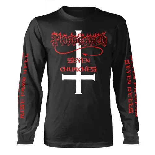 POSSESSED / ポゼスド / SEVEN CHURCHES LONG SLEEVE SHIRT<SIZE:L>