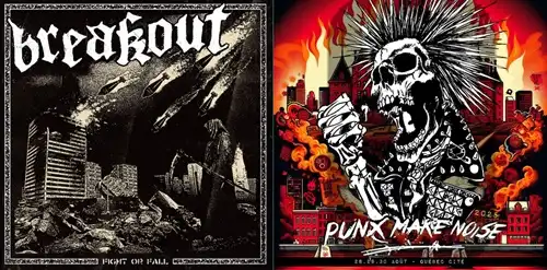 BREAKOUT (PUNK) / V.A. (Punx Make Noise D.I.Y. Productions) / Fight or Fall+Punx Make Noise D.I.Y. Productions 2025（CD）