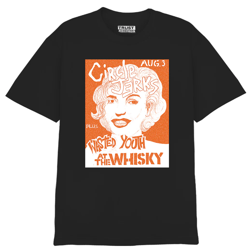 CIRCLE JERKS / サークル・ジャークス / L/FLYER BLACK T-SHIRT