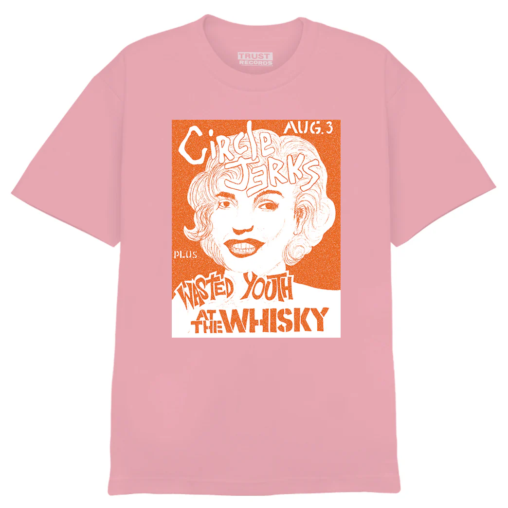 CIRCLE JERKS / サークル・ジャークス / L/FLYER PINK T-SHIRT