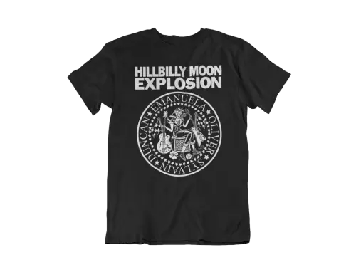 HILLBILLY MOON EXPLOSION / XL/RAMONES EXPLOSION BLACK T-SHIRT-MEN