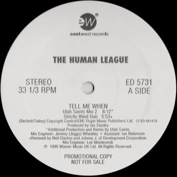 HUMAN LEAGUE / ヒューマン・リーグ / TELL ME WHEN