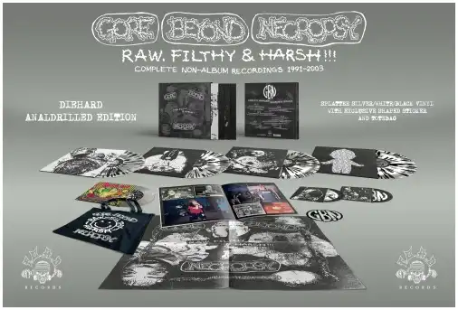 GORE BEYOND NECROPSY / RAW, FILTHY & HARSH!!! - BOX -ANALDRILLED EDITION - (LP+7"+CD+TOTEBAG/DIEHARD COLOR VINYL)