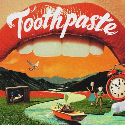 CRYSTAL TIDES / TOOTHPASTE (ORANGE CLOLORED LP)